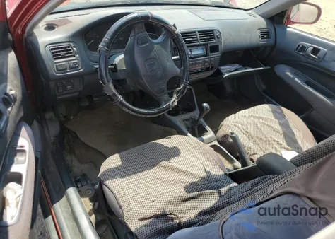 1998 Honda Civic Ex z USA, uszkodzony, nr VIN 1HGEJ8245WL077988